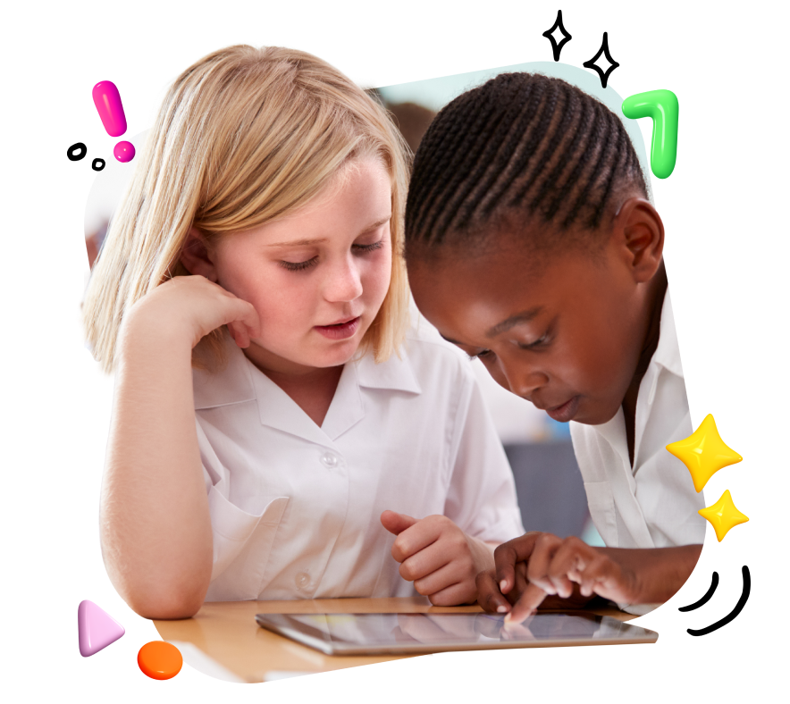 Children using Mathletics