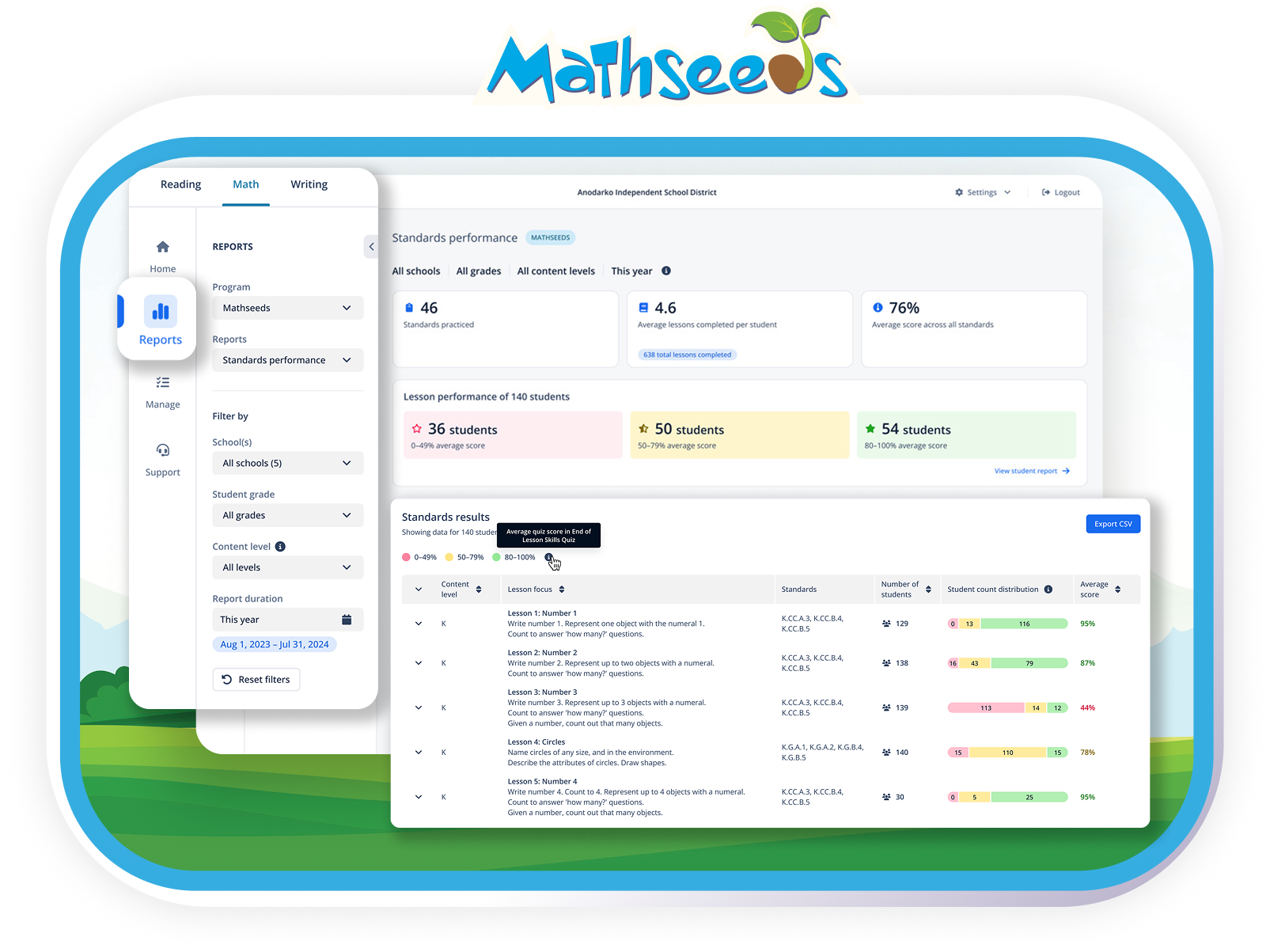 Mathseeds program demo